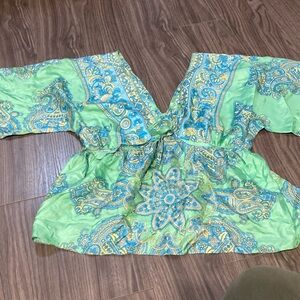 Size-small color-green and blue